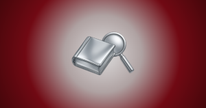 Chromestil Buch und Lupe